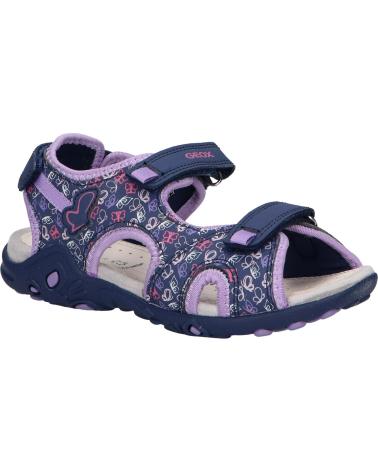 Sandali per Bambina geox J35GRD 0CE15 J SANDAL WHINBERRY G CF48E NAVY-DK LILAC