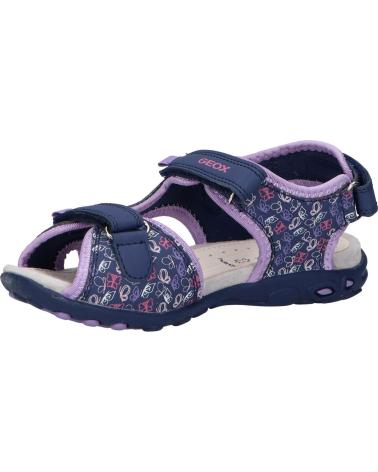Sandali per Bambina geox J35GRD 0CE15 J SANDAL WHINBERRY G CF48E NAVY-DK LILAC