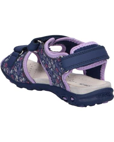 Sandali per Bambina geox J35GRD 0CE15 J SANDAL WHINBERRY G CF48E NAVY-DK LILAC