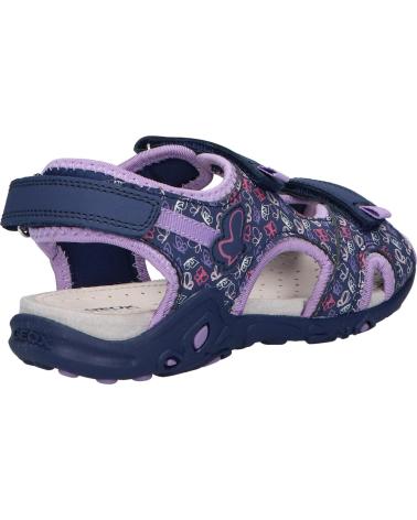 Sandali per Bambina geox J35GRD 0CE15 J SANDAL WHINBERRY G CF48E NAVY-DK LILAC