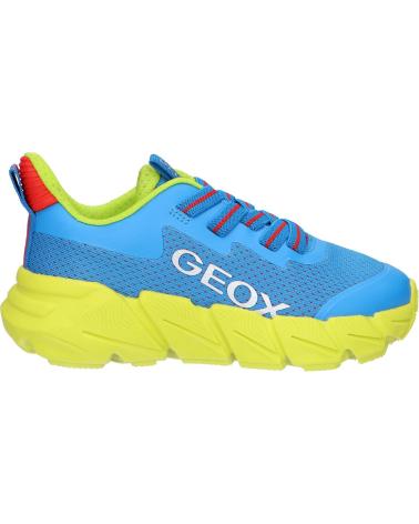 Sportif pour Garçon GEOX  J46N1A 0149J J FLEXYPER FAST C4344 ROYAL-LIME C4344