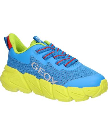 Sportif pour Garçon GEOX  J46N1A 0149J J FLEXYPER FAST C4344 ROYAL-LIME C4344