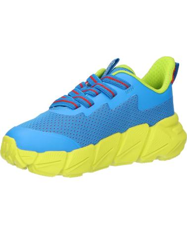 Sportif pour Garçon GEOX  J46N1A 0149J J FLEXYPER FAST C4344 ROYAL-LIME C4344