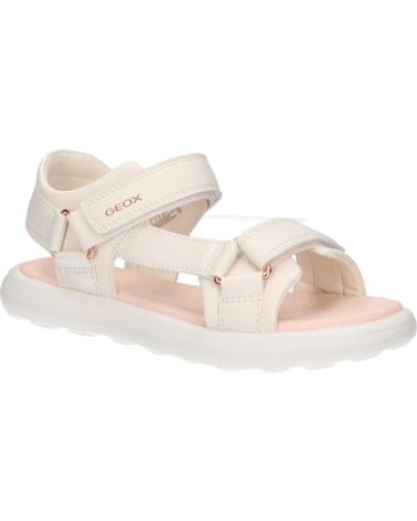 Sandálias de Menina GEOX J55MSC 000BC J SANDAL PUFFYPOP C1058 LT IVORY