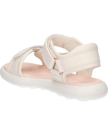 Sandálias de Menina GEOX J55MSC 000BC J SANDAL PUFFYPOP C1058 LT IVORY