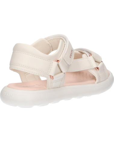 Sandálias de Menina GEOX J55MSC 000BC J SANDAL PUFFYPOP C1058 LT IVORY
