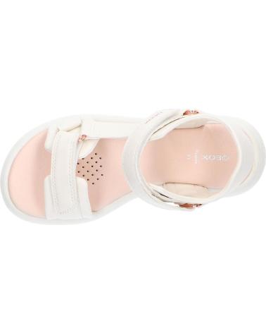 Sandálias de Menina GEOX J55MSC 000BC J SANDAL PUFFYPOP C1058 LT IVORY
