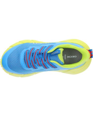 Sportif pour Garçon GEOX  J46N1A 0149J J FLEXYPER FAST C4344 ROYAL-LIME C4344