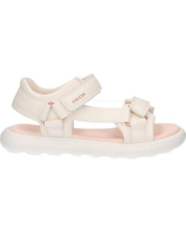 Sandálias de Menina GEOX J55MSC 000BC J SANDAL PUFFYPOP C1058 LT IVORY