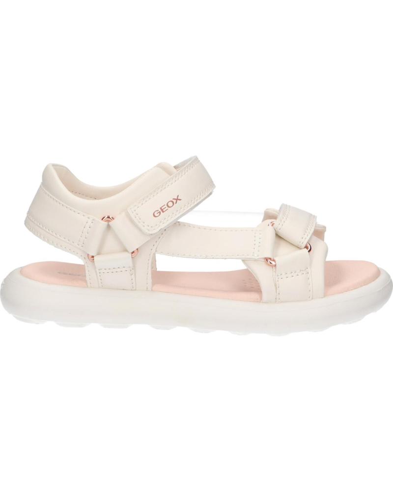 Sandálias de Menina GEOX J55MSC 000BC J SANDAL PUFFYPOP C1058 LT IVORY