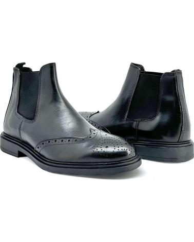 Botins de Homem DUCA DI MORRONE GRAZIANO - LEATHER BLACK