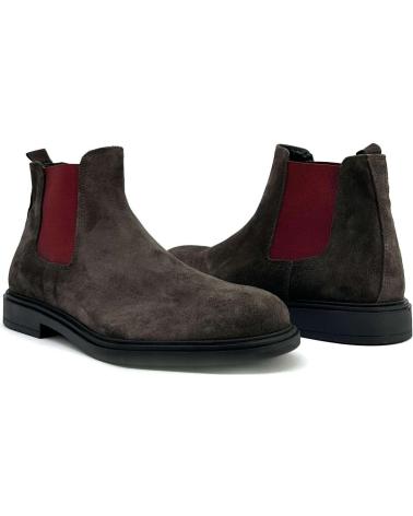 Botins de Homem DUCA DI MORRONE MARTINO - SUEDE TAUPE-BORDO BROWN
