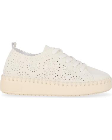 CHIKA10 CARMEN UP 01 BEIGE PERFORATED CASUAL SNEAKERS BEIG-BEIGE