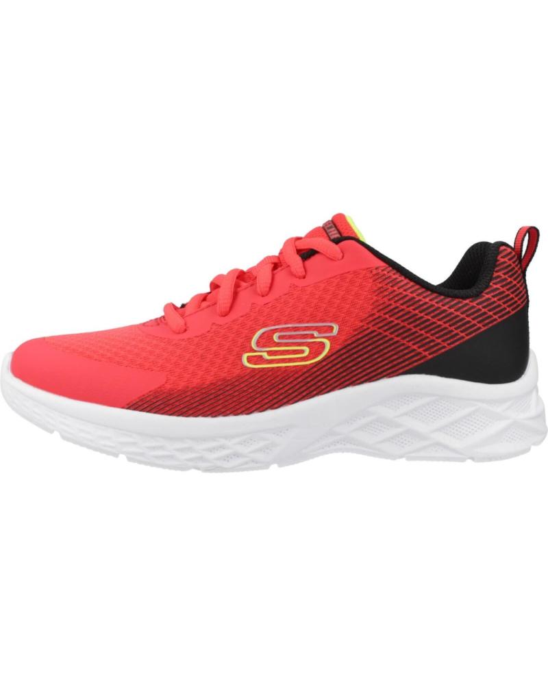 Sportif pour Garçon SKECHERS ZAPATILLAS NINO MODELO MICROSPEC II COLOR ROJO RDBK