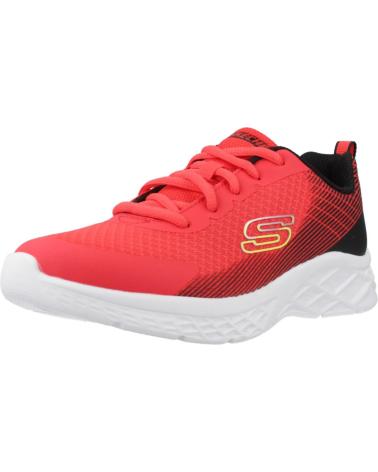 Sportif pour Garçon SKECHERS ZAPATILLAS NINO MODELO MICROSPEC II COLOR ROJO RDBK