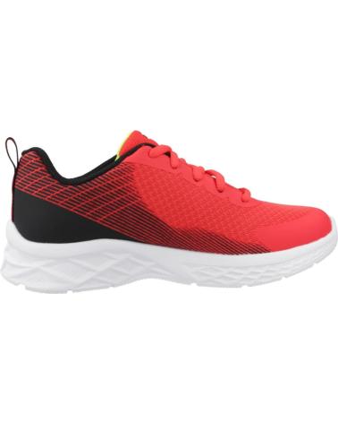 Sportif pour Garçon SKECHERS ZAPATILLAS NINO MODELO MICROSPEC II COLOR ROJO RDBK