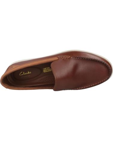 Man Mocasines CLARKS MOCASINES HOMBRE MODELO BRATTON LOAFER COLOR MARRON DRKTAN