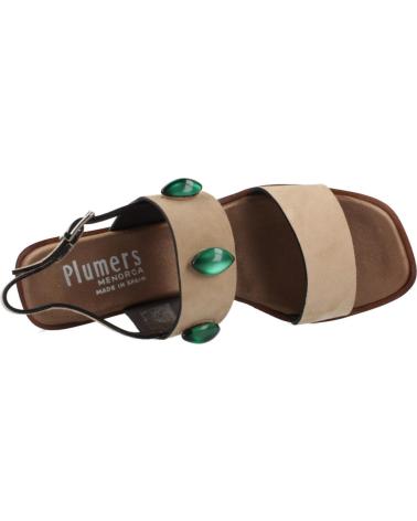 PLUMERS SANDALIAS PLUMERS MODELO 3977P CON APLIQUES CAMEL