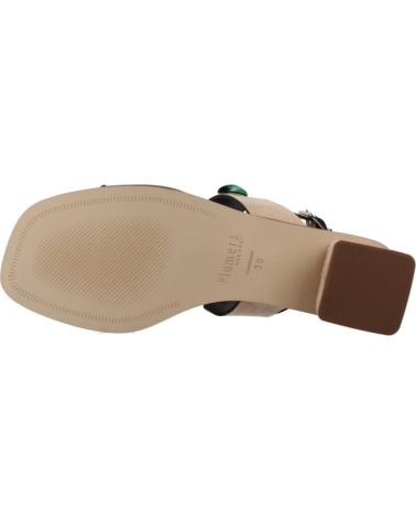 PLUMERS SANDALIAS PLUMERS MODELO 3977P CON APLIQUES CAMEL