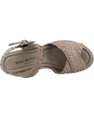 Sandali per Donna PONS QUINTANA SANDALIAS MUJER MODELO PADOVA COLOR GRIS 081