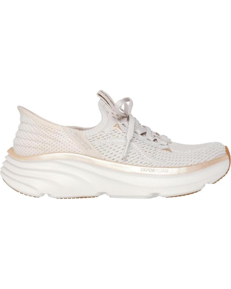 Esportes  de Mulher SKECHERS SLIP-INS DLUX VAPOR BEIG