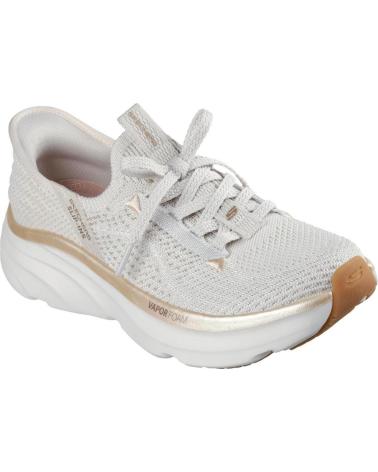 Esportes  de Mulher SKECHERS SLIP-INS DLUX VAPOR BEIG