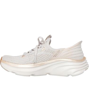Esportes  de Mulher SKECHERS SLIP-INS DLUX VAPOR BEIG
