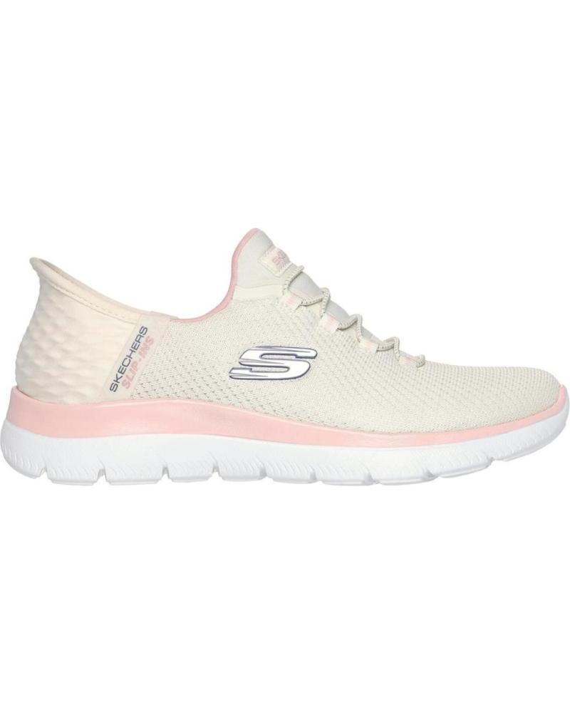 Esportes  de Mulher SKECHERS SLIP-INS SUMMITS-DIAMOND DREAM BEIG