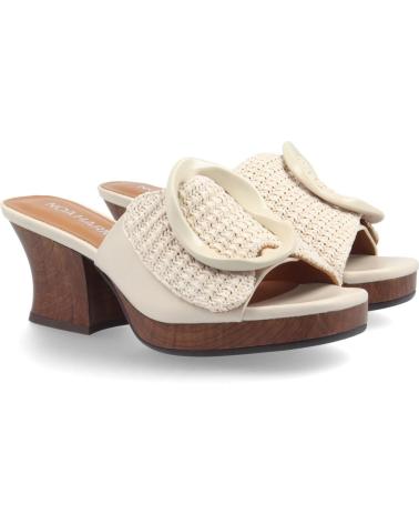 NOA HARMON ZUECO MUJER 009986 BLANCO