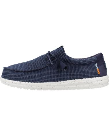 Nauticos per Uomo HEY DUDE ZAPATILLAS LONA WALLY SPORT HOMBRE MARINO AZUL