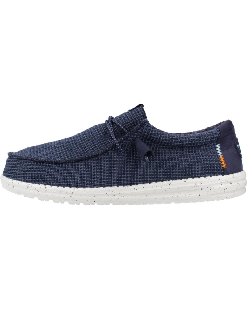 Nauticos per Uomo HEY DUDE ZAPATILLAS LONA WALLY SPORT HOMBRE MARINO AZUL