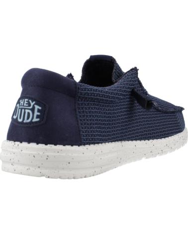 Nauticos per Uomo HEY DUDE ZAPATILLAS LONA WALLY SPORT HOMBRE MARINO AZUL
