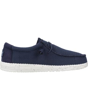 Nauticos per Uomo HEY DUDE ZAPATILLAS LONA WALLY SPORT HOMBRE MARINO AZUL
