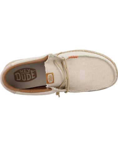 Nauticos per Uomo HEY DUDE WALLY COASTLINE JUTE PLATA