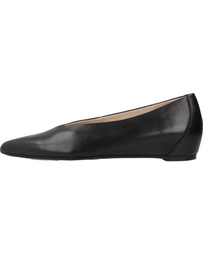 WONDERS BAILARINAS MUJER MODELO A3802 COLOR NEGRO