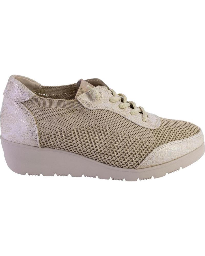Sportivo per Donna TREINTAS L4350 ZAPATILLAS CASUAL DE MUJER BEIGE