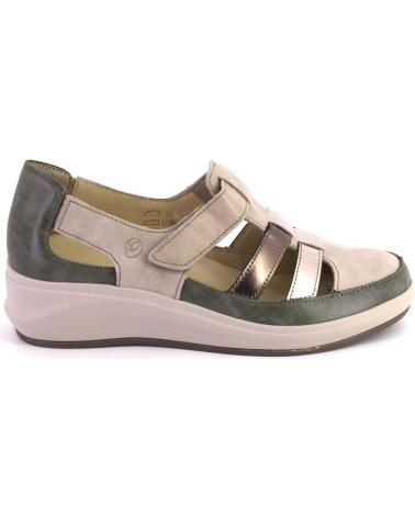 Scarpe per Donna SUAVE 3409 ZAPATOS DE MUJER PIEL BEIGE Y VERDE