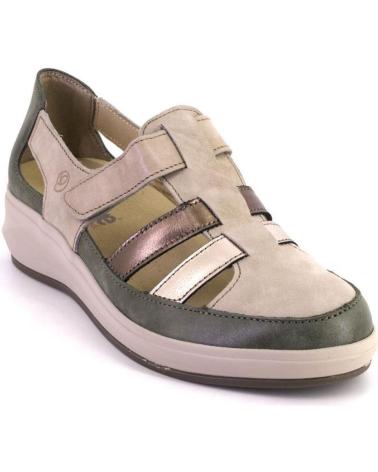 Scarpe per Donna SUAVE 3409 ZAPATOS DE MUJER PIEL BEIGE Y VERDE