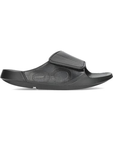 Zehansandalen für Herren und Damen OOFOS OOAHH SPORT 1550 MATTEBLACK