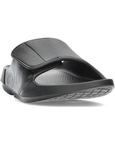 Zehansandalen für Herren und Damen OOFOS OOAHH SPORT 1550 MATTEBLACK