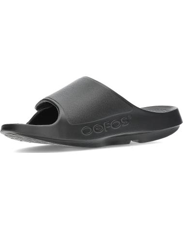 Zehansandalen für Herren und Damen OOFOS OOAHH SPORT 1550 MATTEBLACK