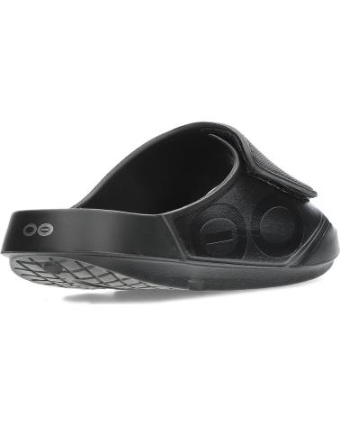Zehansandalen für Herren und Damen OOFOS OOAHH SPORT 1550 MATTEBLACK