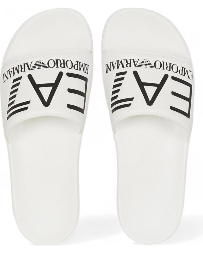 Chinelos de Mulher e Menino EMPORIO ARMANI CHANCLAS ARMANI EA7 XCP001 BLANCO