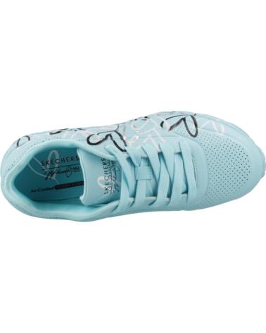 SKECHERS UNO LITE METALLIC TQMT - SNEAKERS BLU CON CUORI TQMT