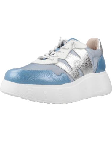 WONDERS ZAPATILLAS MUJER MODELO A3622 COLOR AZUL LGNPLT