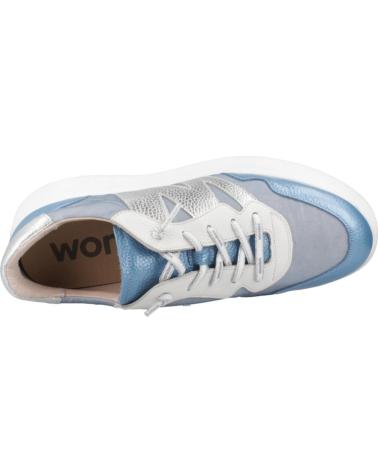 WONDERS ZAPATILLAS MUJER MODELO A3622 COLOR AZUL LGNPLT