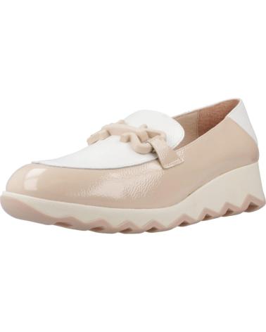 WONDERS MOCASINES MUJER MODELO C7603 COLOR NUDE PALOFF