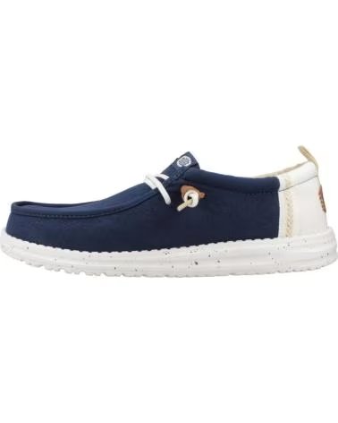 Nauticos für Herren HEY DUDE WALLY SUMMER LINEN HERRENSCHUHE HD43086-4UA BLUWHT