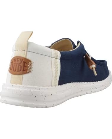 Nauticos für Herren HEY DUDE WALLY SUMMER LINEN HERRENSCHUHE HD43086-4UA BLUWHT