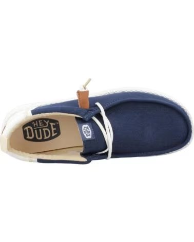 Nauticos für Herren HEY DUDE WALLY SUMMER LINEN HERRENSCHUHE HD43086-4UA BLUWHT